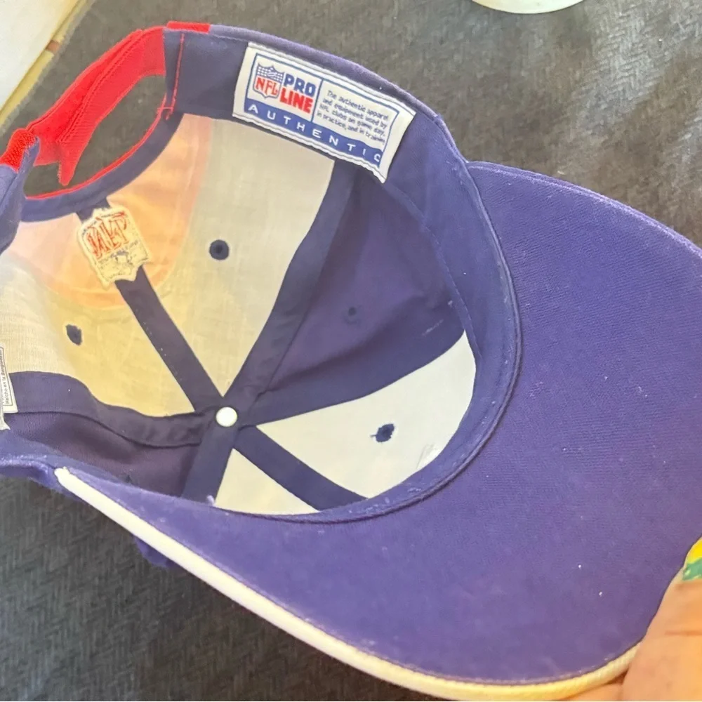 Vintage Reebok Pro NFL Line NY New York Giants FDNY Adjustable Baseball Cap Hat